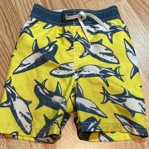 Old Navy shark swimming trunk‎ 2T
